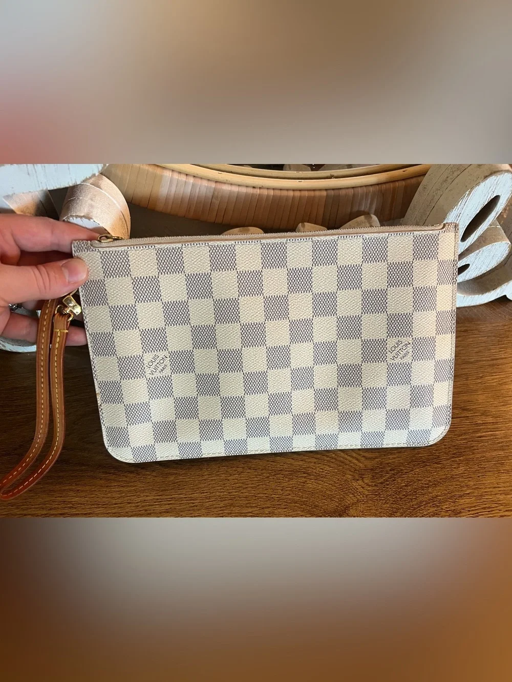 Authentic Louis Vuitton Zipper Pouch for Neverfull